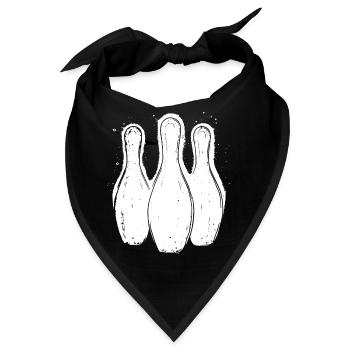 Bowling Pins - Bandana - Schwarz - Vorne