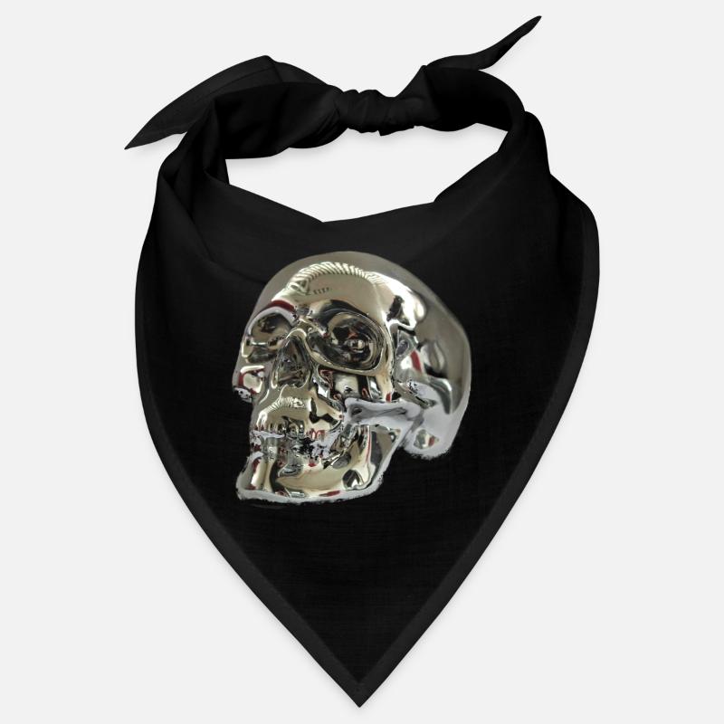 Silver skull Bandana