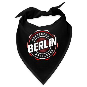 Berlin Kreuzberg - Bandana - Schwarz - Vorne