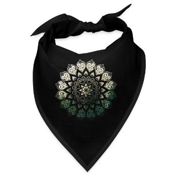 Mandala - Bandana - Schwarz - Vorne