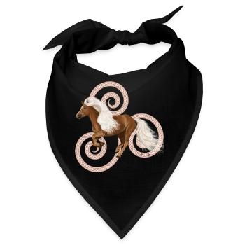 Haflinger Artos - Bandana - Schwarz - Vorne