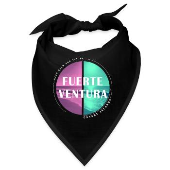 Fuerteventura Kanarische Inseln Kanaren Sommer - Bandana - Schwarz - Vorne