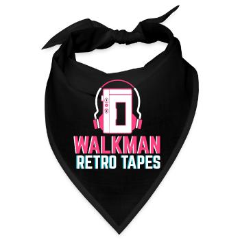 Walkman Retro Tapes - Bandana - Schwarz - Vorne
