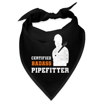 Lustige Pipefitter Dampfer - Bandana - Schwarz - Vorne