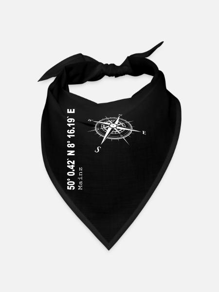 Koordinaten Mainz - Bandana - Schwarz