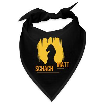 Schachmatt - Bandana - Schwarz - Vorne