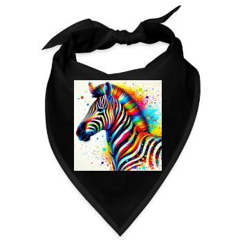 Zebra - Bandana - Schwarz - Vorne
