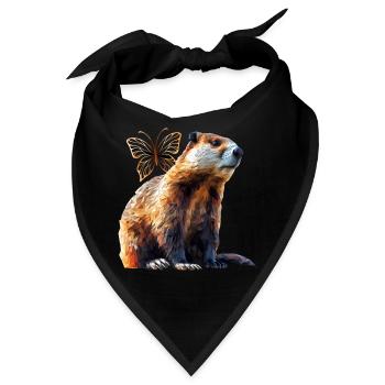 Biber - Bandana - Schwarz - Vorne