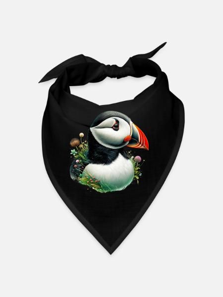 Puffin - Bandana - black - Front
