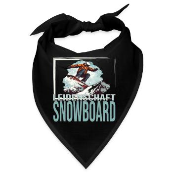 Leidenschaft Snowboard - Bandana - Schwarz - Vorne