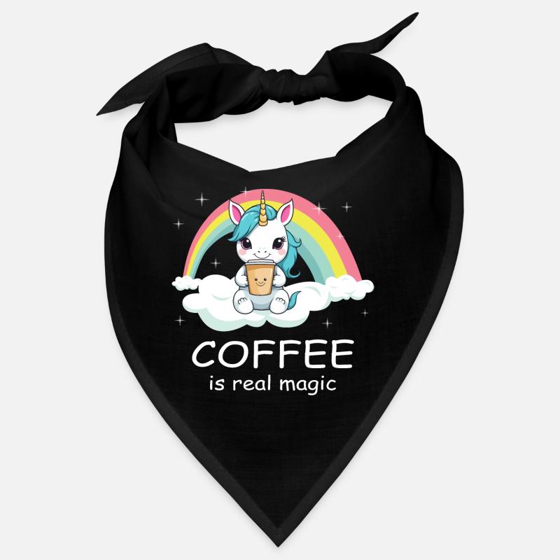 Süßes Kaffee Einhorn Bandana