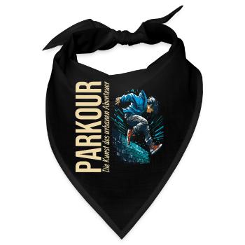 Parkour: Die Kunst des urbanen Abenteuers - Bandana - Schwarz - Vorne