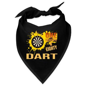 One Hundred Eighty - Dart - Bandana - Schwarz - Vorne
