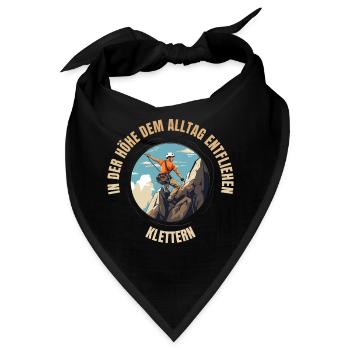 In der Höhe dem Alltag entfliehen - Bandana - Schwarz - Vorne