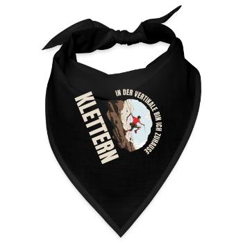 In der Vertikale bin ich Zuhause - Bandana - Schwarz - Vorne