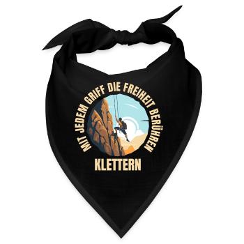 Mit jedem Griff die Freiheit berühren - Bandana - Schwarz - Vorne