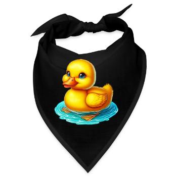 Ente Ente Ente Ente Ente - Bandana - Schwarz - Vorne
