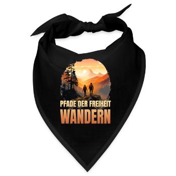 Pfade der Freiheit - Bandana - Schwarz - Vorne