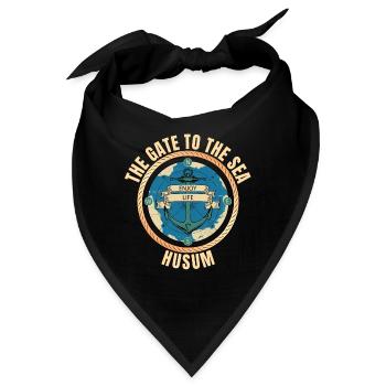 The Gate to the Sea - Husum - Bandana - Schwarz - Vorne