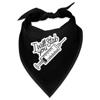 I Will Stab You 13 - Bandana - Schwarz - Vorne