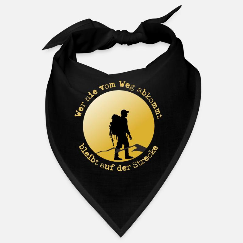 Wanderer auf der Straße - Bandana - Schwarz