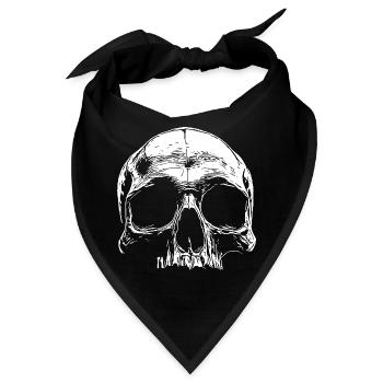 SKULL - Bandana - Schwarz - Vorne