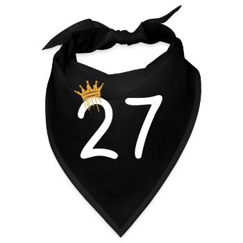27 - Bandana - Schwarz - Vorne