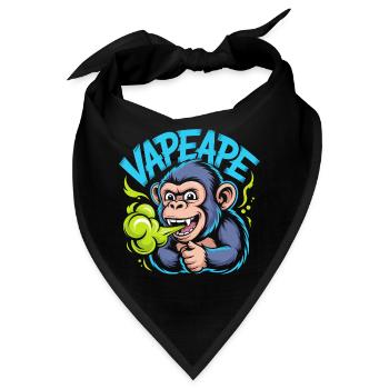 Vapeape Lustiger Affe Grafik - Bandana - Schwarz - Vorne