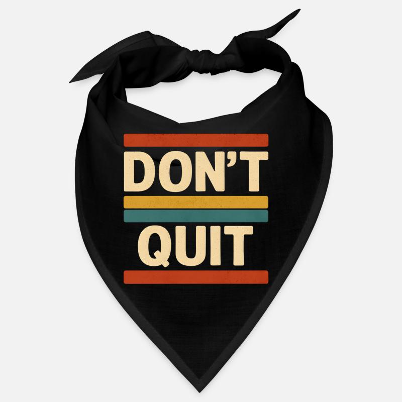 Dont Quit Retro Stripes Bandana