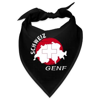 Genf - Bandana - Schwarz - Vorne