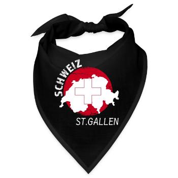 St. Gallen - Bandana - Schwarz - Vorne