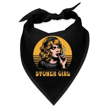 Stoner Girl  - Bandana - Schwarz - Vorne