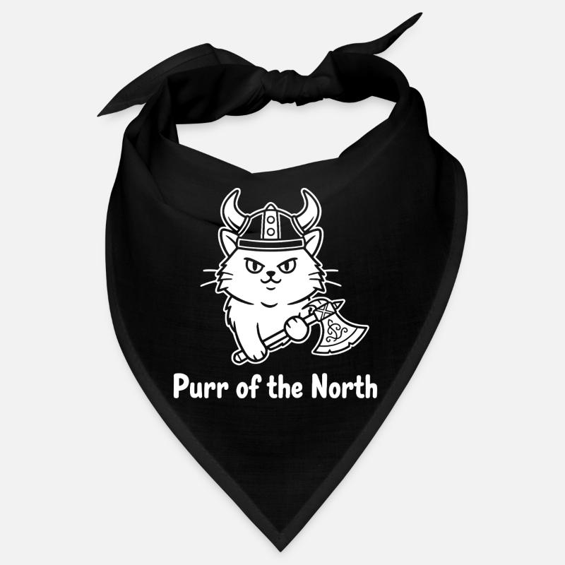 Viking Katze mit Axt Bandana