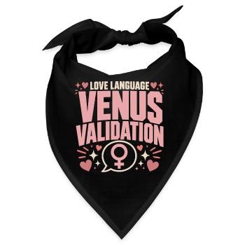 Venus-zeichen Venus-astrologie - Bandana - Schwarz - Vorne