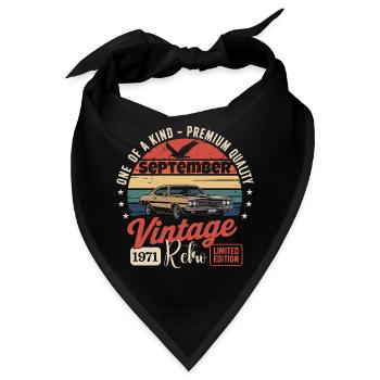 Jubiläum September 1971 Oldtimer - Bandana - Schwarz - Vorne
