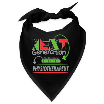 Physiotherapeut Next Generation Beruf Arbeit Mann  - Bandana - Schwarz - Vorne