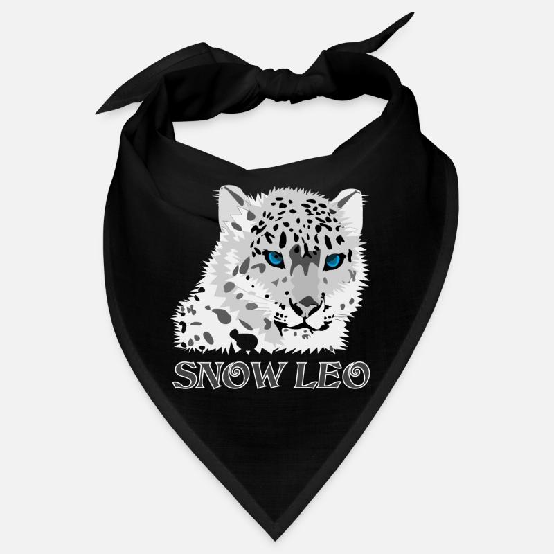 Snow Leopard Big Cat Bandana