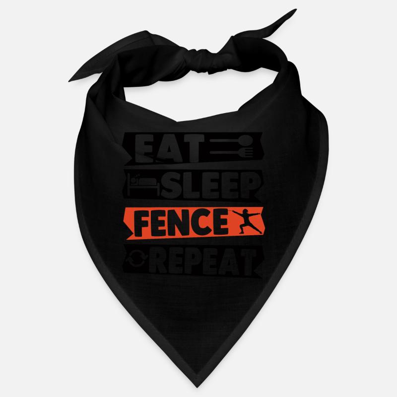 Eat Sleep Fence Repeat Bandana