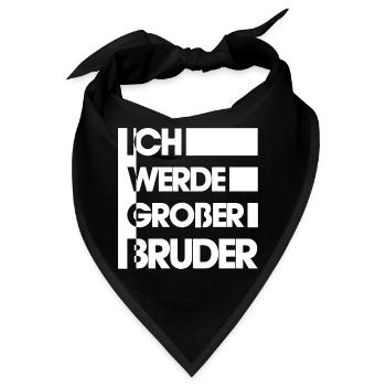Bruder Geschwister Brüder - Bandana - Schwarz - Vorne