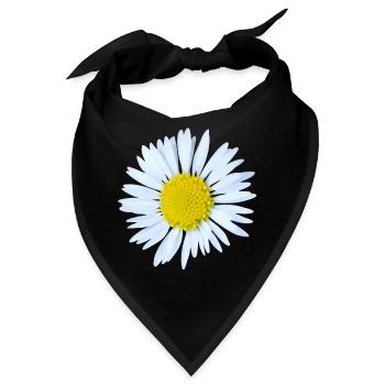 Gänseblümchen - Bandana - Schwarz - Vorne