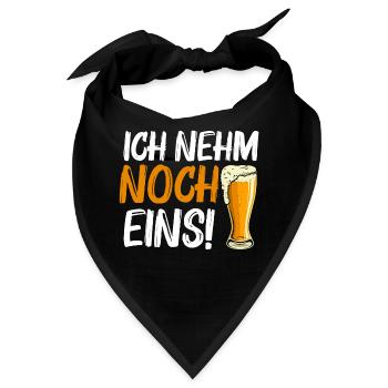 Ich nehm noch eins! - Bandana - Schwarz - Vorne