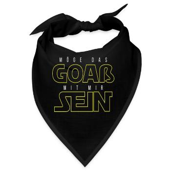 Möge das goaß mit mir sein - Bandana - Schwarz - Vorne