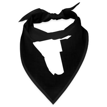 Namibia Landkarte Flagge - Bandana - Schwarz - Vorne