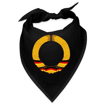 DDR Ährenkranz Vorlage - Bandana - Schwarz - Vorne