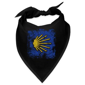 Camino - Jakobsweg - Pilgertour - Santiago - Bandana - Schwarz - Vorne