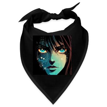 Anime Digital - Bandana - Schwarz - Vorne