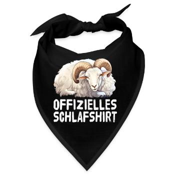 Offizieles Schlafshirt Widder Steinbock - Bandana - Schwarz - Vorne