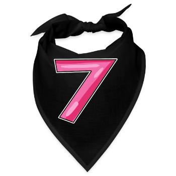 7 - Bandana - Schwarz - Vorne