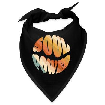 Soul Power - 70s Style - Bandana - Schwarz - Vorne