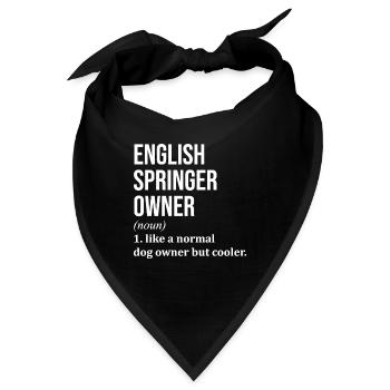 English Springer English Springer English Springer - Bandana - Schwarz - Vorne